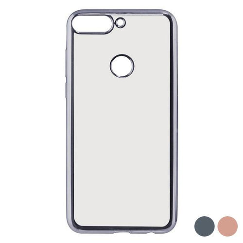 Custodia per Cellulare Huawei Y7 2018 KSIX Flex Metal TPU Flessibile - New Shop Generation