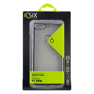 Custodia per Cellulare Huawei Y7 2018 KSIX Flex Metal TPU Flessibile - New Shop Generation