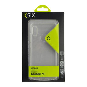 Custodia per Cellulare Xiaomi Redmi Note 5 Pro KSIX Flex TPU Trasparente - New Shop Generation