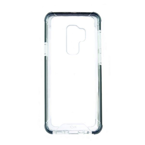 Custodia per Cellulare Samsung Galaxy S9+ KSIX Flex Armor TPU Policarbonato Nero Trasparente - New Shop Generation