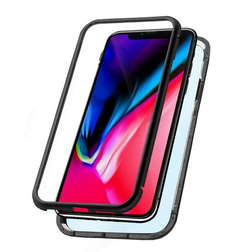 Custodia per Cellulare Iphone Xs Max KSIX Magnetic (2 pcs) Nero - New Shop Generation