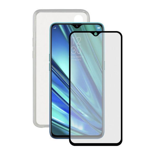 Protettore Schermo Vetro Temprato per Cellulare + Custodia per Cellulare Realme 5 Contact - New Shop Generation