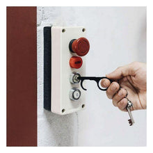 Carica l'immagine nel visualizzatore di Gallery, Chiave Anti-Contatto Contact Safe Touch Nero Alluminio - New Shop Generation