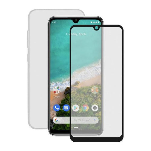 Protettore Schermo Vetro Temprato per Cellulare + Custodia per Cellulare Xiaomi Mi A3 Contact - New Shop Generation