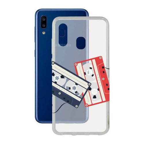 Custodia per Cellulare Samsung Galaxy A20 KSIX Flex Cassettes TPU Trasparente - New Shop Generation