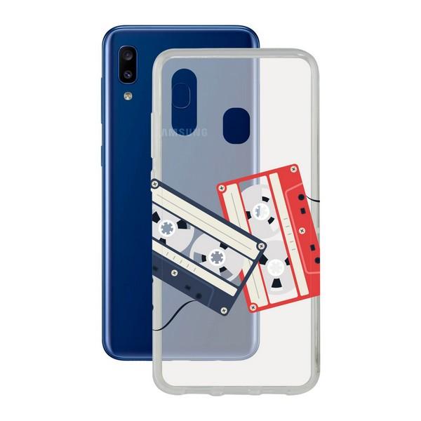 Custodia per Cellulare Samsung Galaxy A20 KSIX Flex Cassettes TPU Trasparente - New Shop Generation