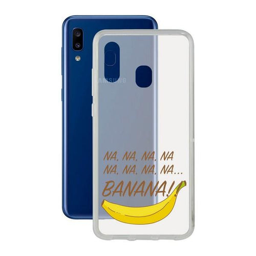 Custodia per Cellulare Samsung Galaxy A20 KSIX Flex Banana TPU - New Shop Generation