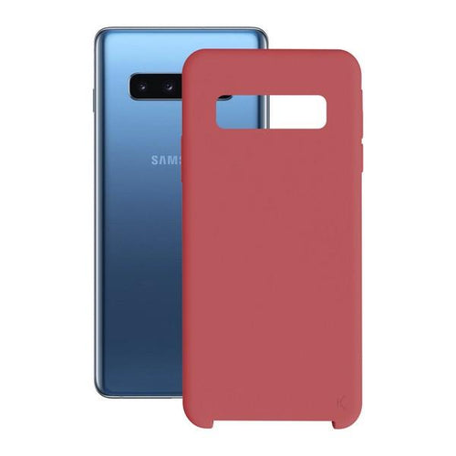 Custodia per Cellulare Samsung Galaxy S10+ KSIX Soft Rosso - New Shop Generation