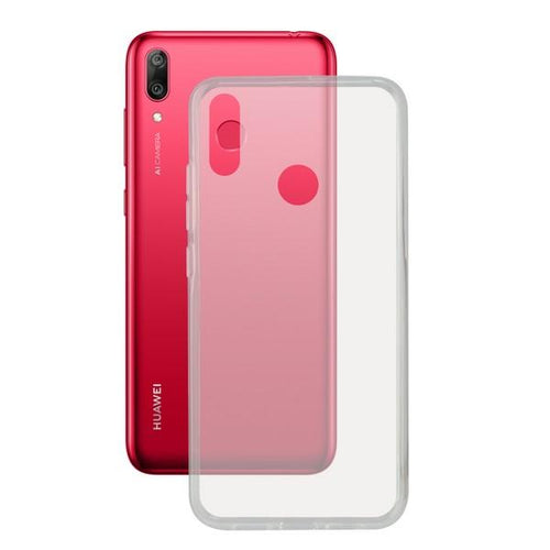 Custodia per Cellulare Huawei Y7 2019 KSIX Flex Trasparente - New Shop Generation