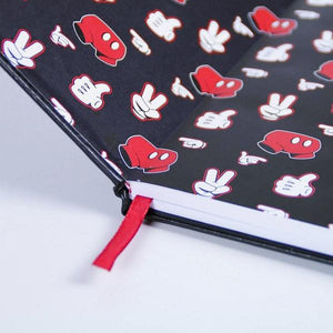 Agenda con Segnalibro Mickey Mouse A5 Nero - New Shop Generation