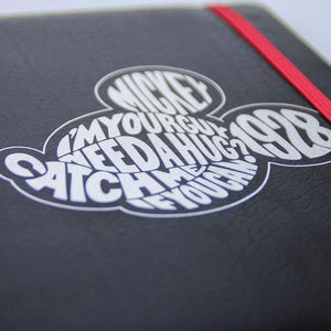 Agenda con Segnalibro Mickey Mouse A5 Nero - New Shop Generation