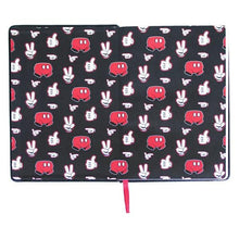Carica l&#39;immagine nel visualizzatore di Gallery, Agenda con Segnalibro Mickey Mouse A5 Nero - New Shop Generation