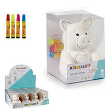 Carica l'immagine nel visualizzatore di Gallery, Salvadanaio PVC Pennarelli (10 x 13 x 9 cm) - New Shop Generation