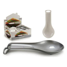 Carica l'immagine nel visualizzatore di Gallery, Poggiamestolo Bianco Argento Plastica (11 x 3 x 26 cm) - New Shop Generation