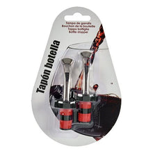 Carica l'immagine nel visualizzatore di Gallery, Tappo Ermetico per Bottiglie Metallo Silicone (2 Pezzi) - New Shop Generation