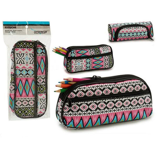 Astuccio Scuola Rosa (4,5 x 11 x 22 cm) - New Shop Generation