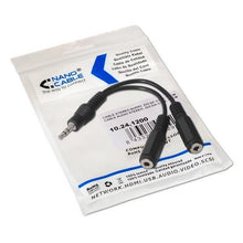 Carica l'immagine nel visualizzatore di Gallery, Cavo Audio Jack (3,5 mm) Divisore NANOCABLE 10.24.1200 15 cm Nero - New Shop Generation