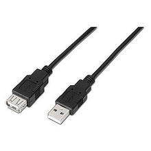 Carica l'immagine nel visualizzatore di Gallery, Cavo Prolunga NANOCABLE 10.01.0203-BK 1,8 m USB Maschio Femmina Nero - New Shop Generation
