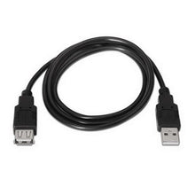Carica l'immagine nel visualizzatore di Gallery, Cavo Prolunga NANOCABLE 10.01.0203-BK 1,8 m USB Maschio Femmina Nero - New Shop Generation