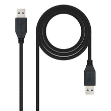 Carica l'immagine nel visualizzatore di Gallery, Cavo USB 3.0 A con USB A NANOCABLE 10.01.1002BK Nero - New Shop Generation