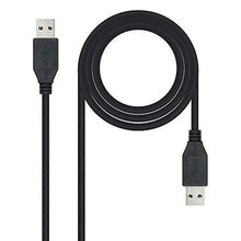 Carica l'immagine nel visualizzatore di Gallery, Cavo USB 3.0 A con USB A NANOCABLE 10.01.1002BK Nero - New Shop Generation