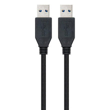 Carica l'immagine nel visualizzatore di Gallery, Cavo USB 3.0 A con USB A NANOCABLE 10.01.1002BK Nero - New Shop Generation