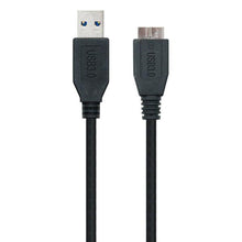 Carica l'immagine nel visualizzatore di Gallery, Cavo USB 3.0 A con Micro USB B NANOCABLE 10.01.110-BK Nero - New Shop Generation
