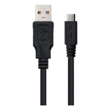 Carica l'immagine nel visualizzatore di Gallery, Cavo USB 2.0 A con Micro USB B NANOCABLE 10.01.0500 Nero - New Shop Generation