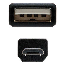 Carica l'immagine nel visualizzatore di Gallery, Cavo USB 2.0 A con Micro USB B NANOCABLE 10.01.0500 Nero - New Shop Generation