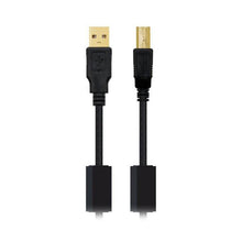 Carica l'immagine nel visualizzatore di Gallery, Cavo USB 2.0 A con USB B NANOCABLE 10.01.120 Nero - New Shop Generation