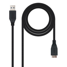 Carica l'immagine nel visualizzatore di Gallery, Cavo USB 3.0 A con Micro USB B NANOCABLE 10.01.110-BK Nero - New Shop Generation