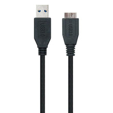 Carica l'immagine nel visualizzatore di Gallery, Cavo USB 3.0 A con Micro USB B NANOCABLE 10.01.110-BK Nero - New Shop Generation