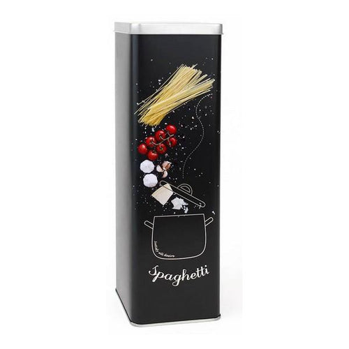 Barattolo in Metallo Privilege Nero (9 X 9 x 30 cm) - New Shop Generation