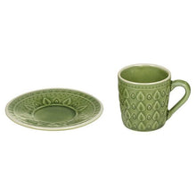 Carica l'immagine nel visualizzatore di Gallery, Tazza con Piatto Natural (15 x 15 x 10 cm) Gres - New Shop Generation