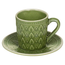Carica l'immagine nel visualizzatore di Gallery, Tazza con Piatto Natural (15 x 15 x 10 cm) Gres - New Shop Generation