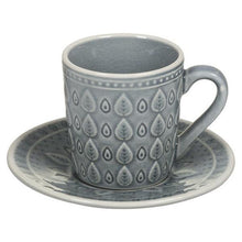 Carica l'immagine nel visualizzatore di Gallery, Tazza con Piatto Natural (15 x 15 x 10 cm) Gres - New Shop Generation