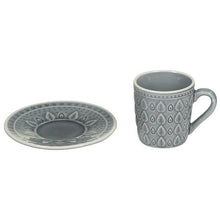 Carica l'immagine nel visualizzatore di Gallery, Tazza con Piatto Natural (15 x 15 x 10 cm) Gres - New Shop Generation