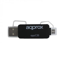 Carica l'immagine nel visualizzatore di Gallery, Lettore di Schede approx! FLTLFL0083 APPC33 Micro SD/SD/MMC Micro USB 480 Mbps 32 GB Nero