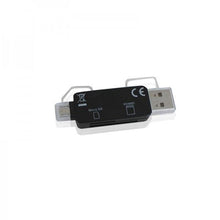 Carica l'immagine nel visualizzatore di Gallery, Lettore di Schede approx! FLTLFL0083 APPC33 Micro SD/SD/MMC Micro USB 480 Mbps 32 GB Nero