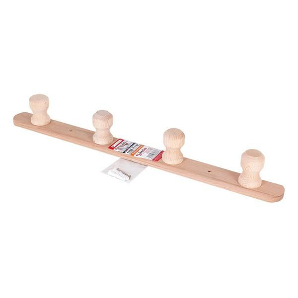 Appendiabiti da parete Legno (50 X 4,5 x 6 cm) - New Shop Generation
