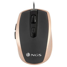 Carica l'immagine nel visualizzatore di Gallery, Mouse Ottico Mouse Ottico NGS Tick Gold USB Dorato 1600 dpi