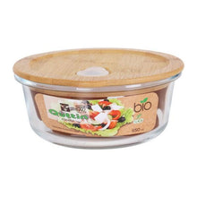 Carica l'immagine nel visualizzatore di Gallery, Porta Pranzo Rotondo con Coperchio Quttin Geam Bambù - New Shop Generation