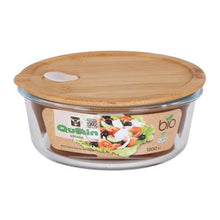 Carica l'immagine nel visualizzatore di Gallery, Porta Pranzo Rotondo con Coperchio Quttin Geam Bambù - New Shop Generation