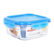 Carica l'immagine nel visualizzatore di Gallery, Porta pranzo Ermetico Quttin Pătrat Geam Azzurro - New Shop Generation
