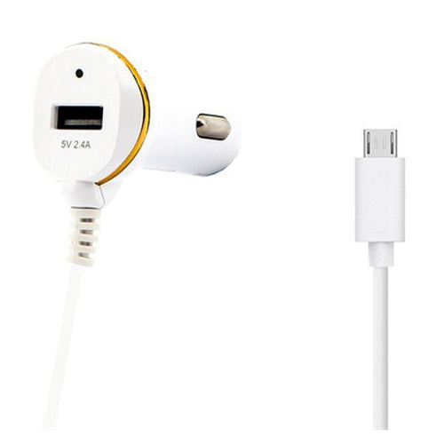 Caricabatterie per Auto ONE USB Micro USB Bianco - New Shop Generation