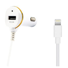 Carica l&#39;immagine nel visualizzatore di Gallery, Caricabatterie per Auto ONE 138215 USB Cable Lightning Bianco - New Shop Generation