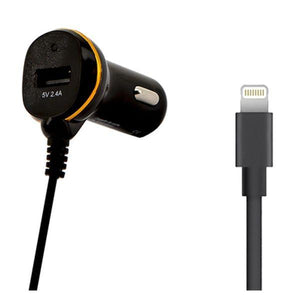Caricabatterie per Auto ONE 138222 USB Cable Lightning Nero - New Shop Generation
