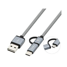 Carica l'immagine nel visualizzatore di Gallery, Cavo da USB a Micro USB e USB C CoolBox COO-CAB-U2MC