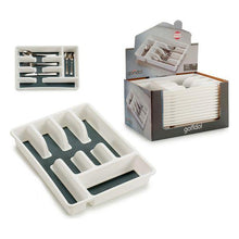 Carica l'immagine nel visualizzatore di Gallery, Vassoio Portaposate Bianco Plastica (36 x 5 x 26,2 cm) - New Shop Generation