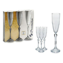 Carica l'immagine nel visualizzatore di Gallery, Calice da champagne Vetro 3 (3 Pezzi) (6,5 x 25 x 25,5 cm) - New Shop Generation